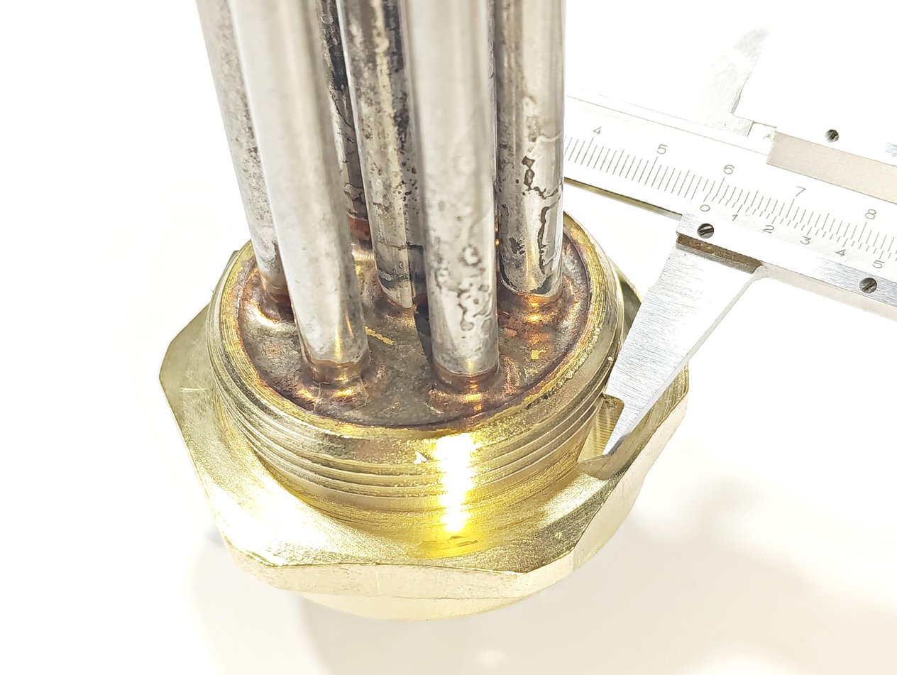 316Cr 2İnç 10Kw 40Cm Trifaze Kafa Isıtıcı Rezistansı