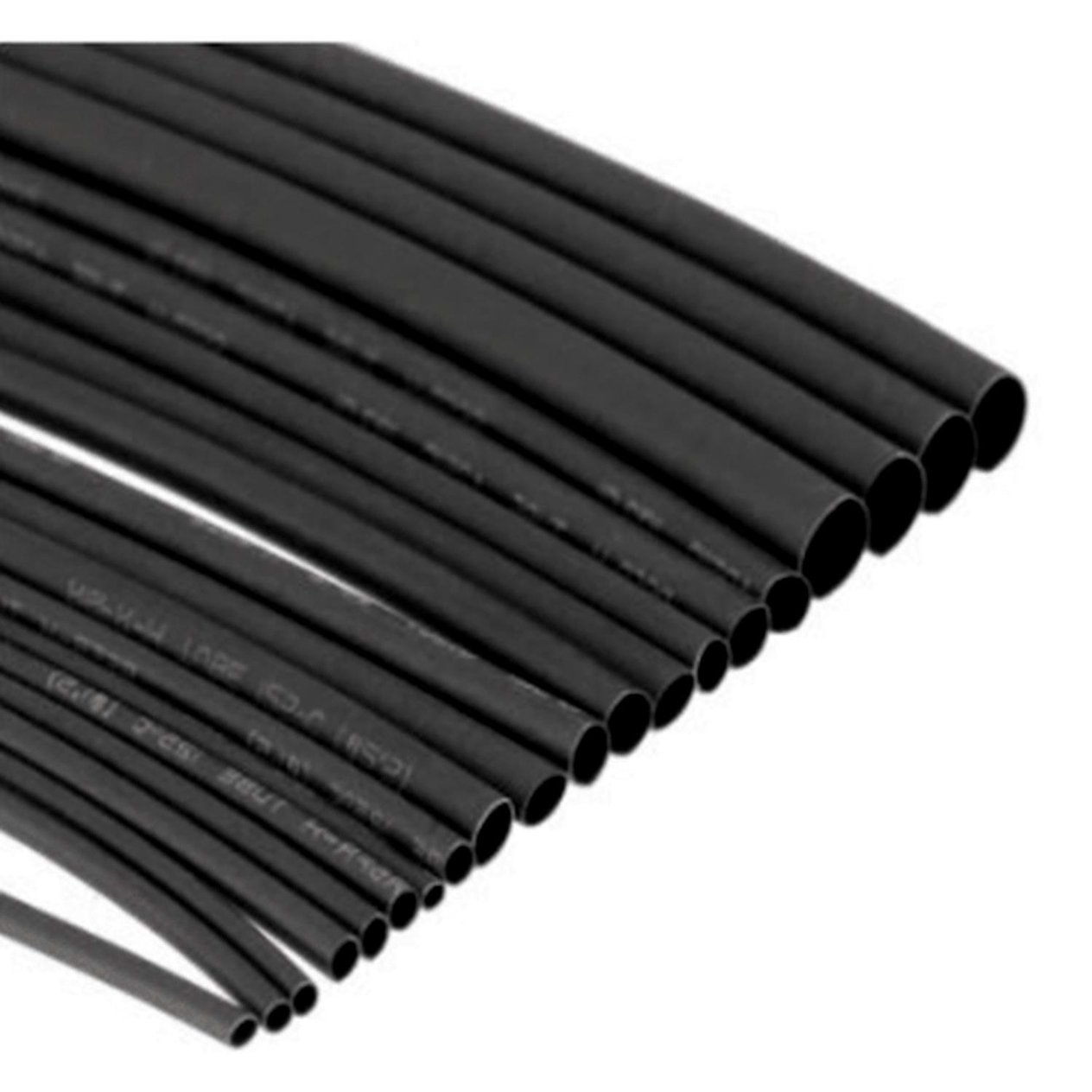 3,2mm Isı ile Daralan Siyah Makaron 2/1 (-55/+125) - 3,2mm Black Heat Shrink Tube 2/1 (-55/+125)