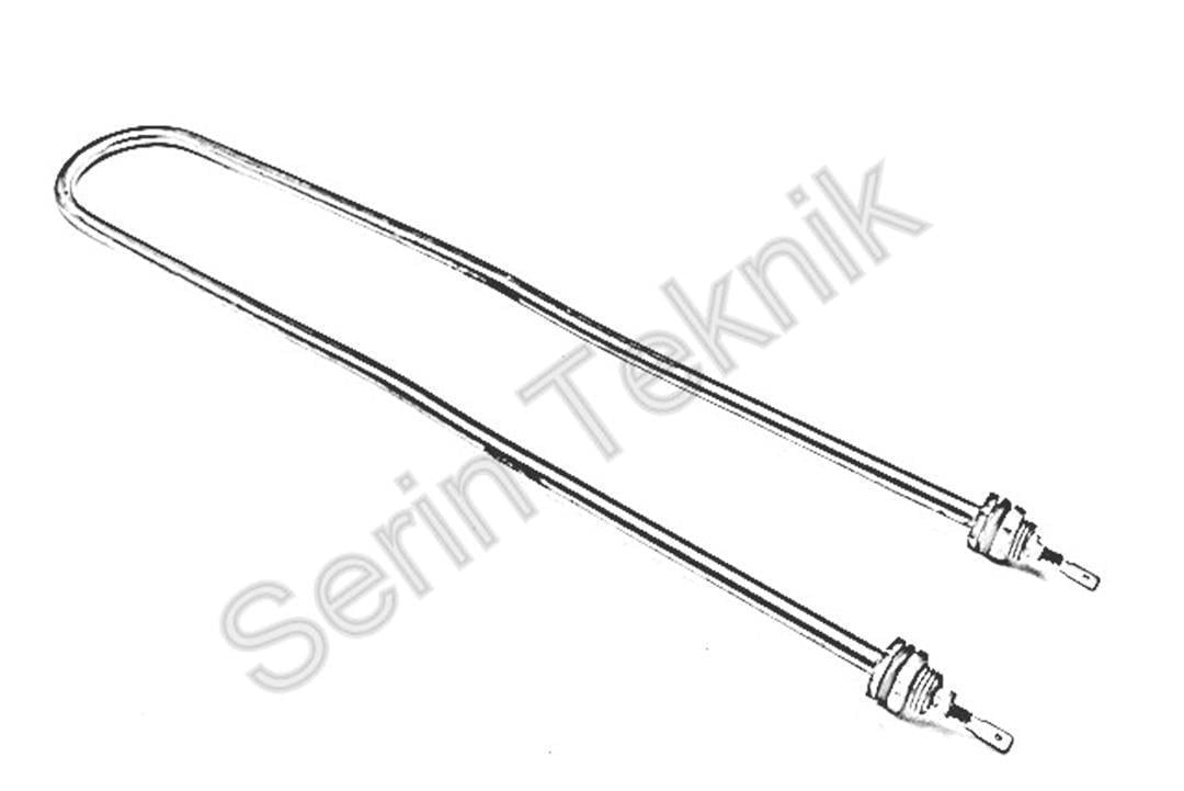 40Cm Düz Benmari Isıtıcı Rezistansı 1500W 220V