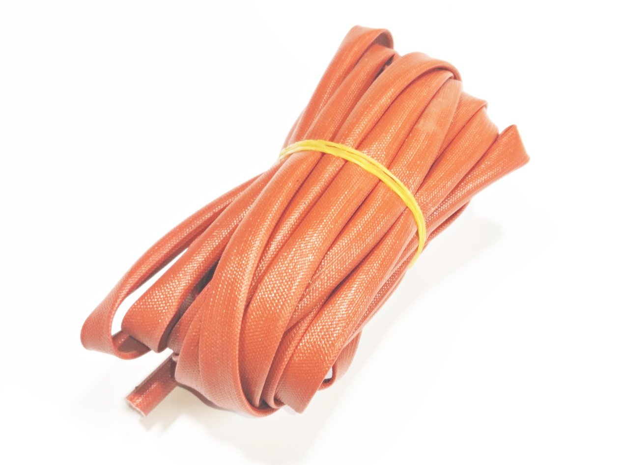 6mm H-Class Cam Elyaf Silikon İzoleli  Makaron - 6mm H-Class Silicone Coated Fiberglass Sleeve 