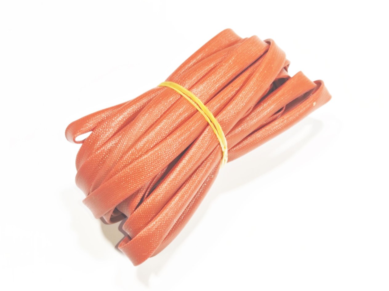 6mm H-Class Cam Elyaf Silikon İzoleli  Makaron - 6mm H-Class Silicone Coated Fiberglass Sleeve 