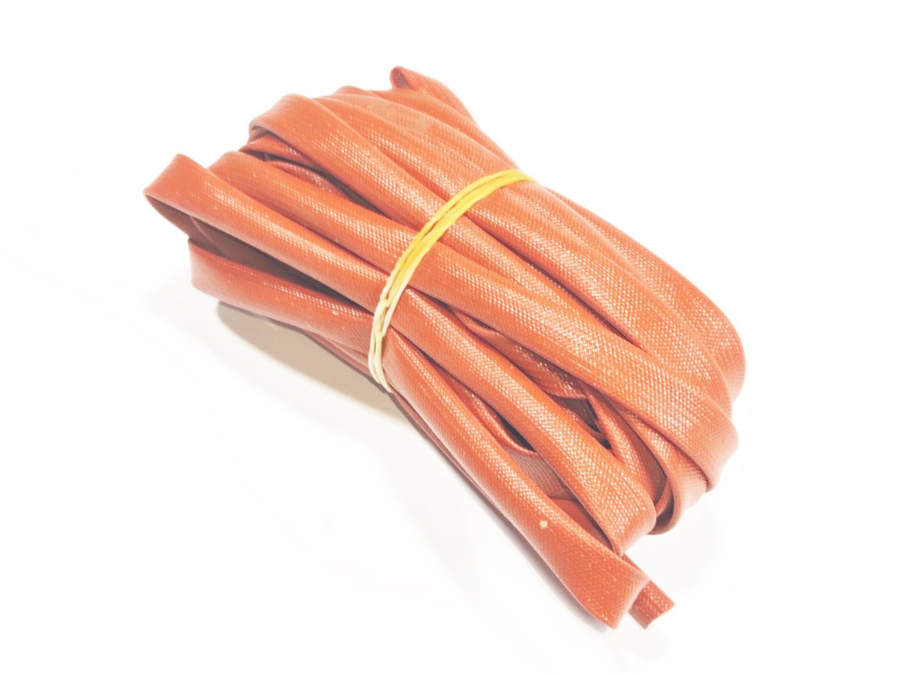6mm H-Class Cam Elyaf Silikon İzoleli  Makaron - 6mm H-Class Silicone Coated Fiberglass Sleeve 