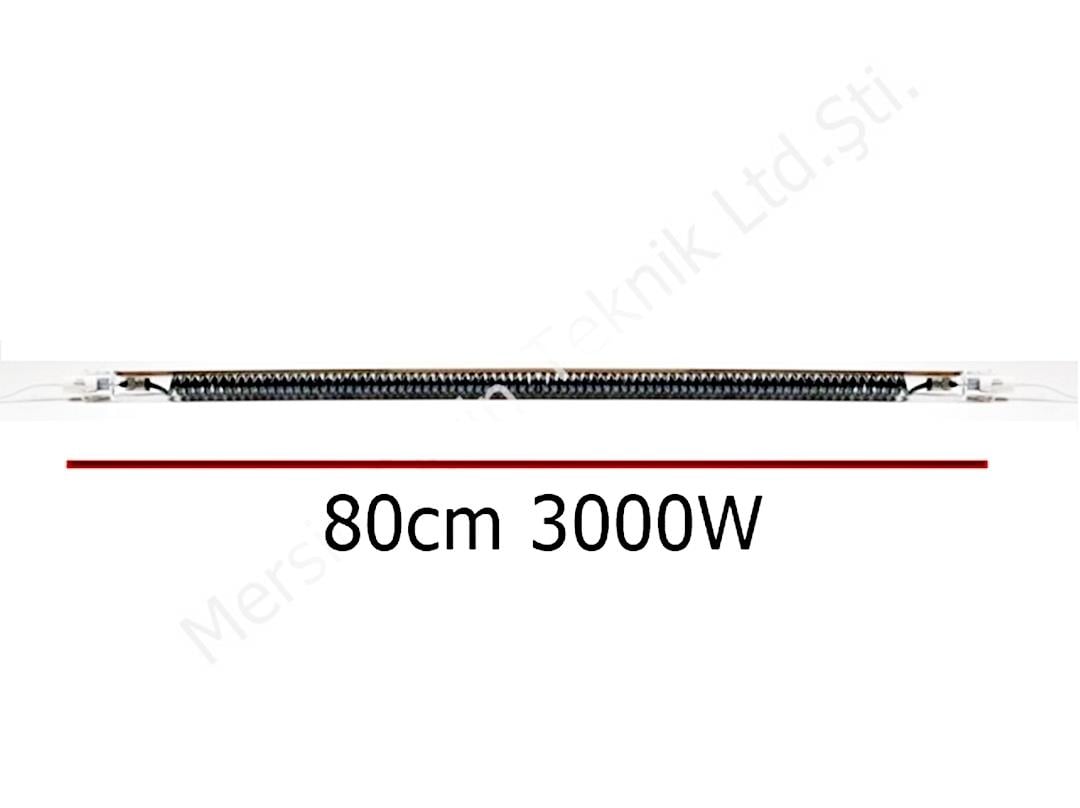 80cm 3000W Dik Soba Karbon Isıtıcı Rezistans