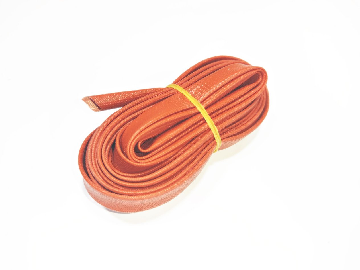 8mm H-Class Cam Elyaf Silikon İzoleli  Makaron - 8mm H-Class Silicone Coated Fiberglass Sleeve 