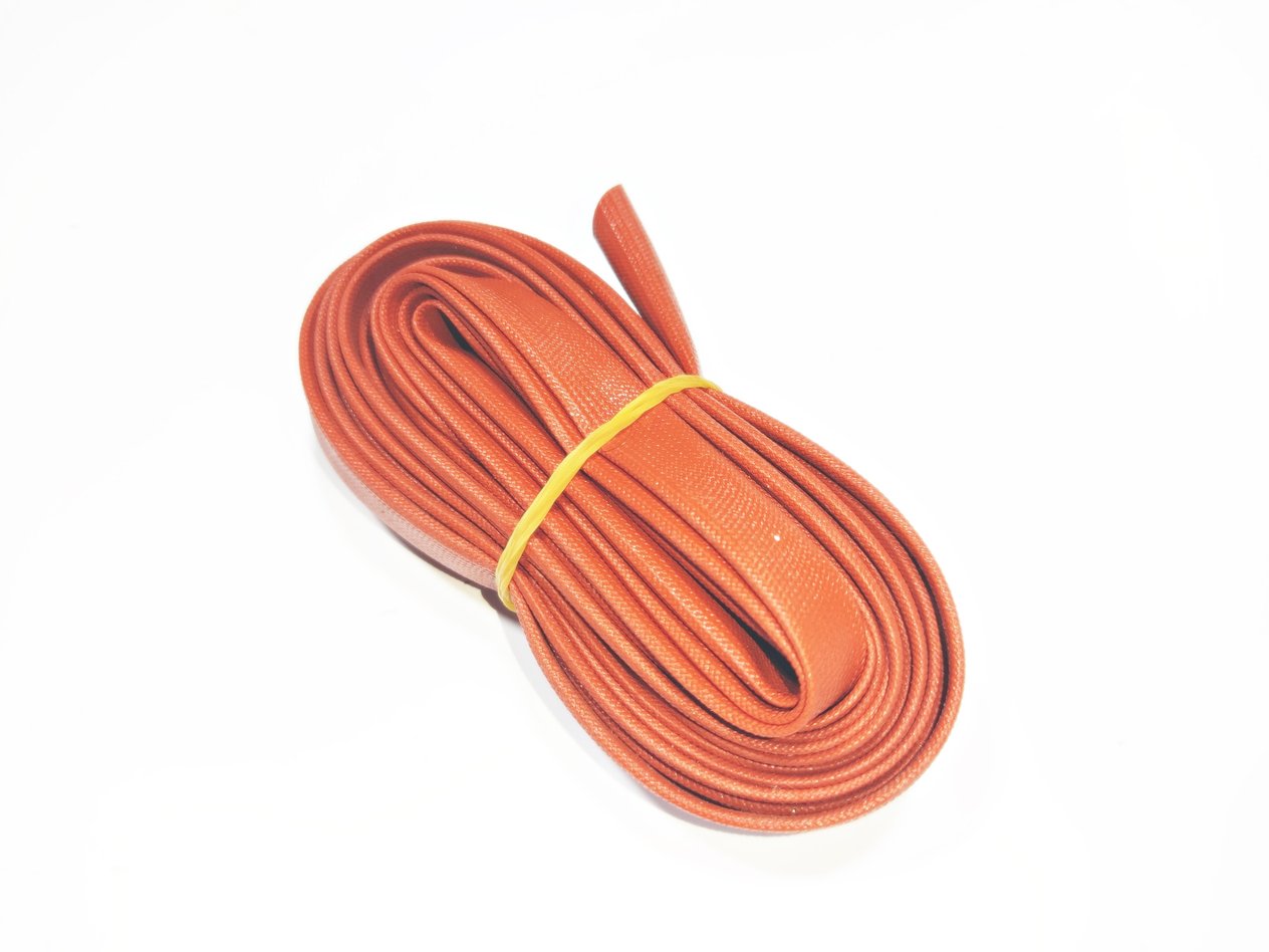 8mm H-Class Cam Elyaf Silikon İzoleli  Makaron - 8mm H-Class Silicone Coated Fiberglass Sleeve 