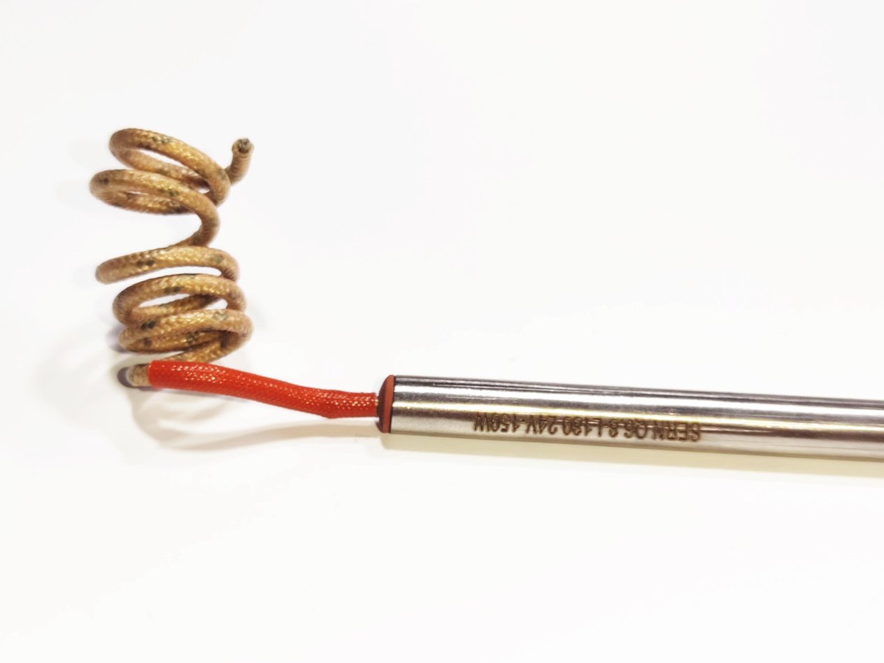 Çene Isıtıcı Rezistans 18cm boy-6,8mm kalınlık-150 Watt-24Volt 