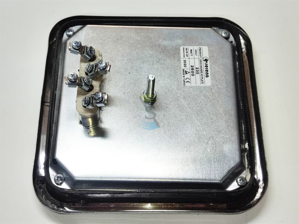 Endüstriyel Ocak 22x22 230V 2600W Square endüstriyel hotplate