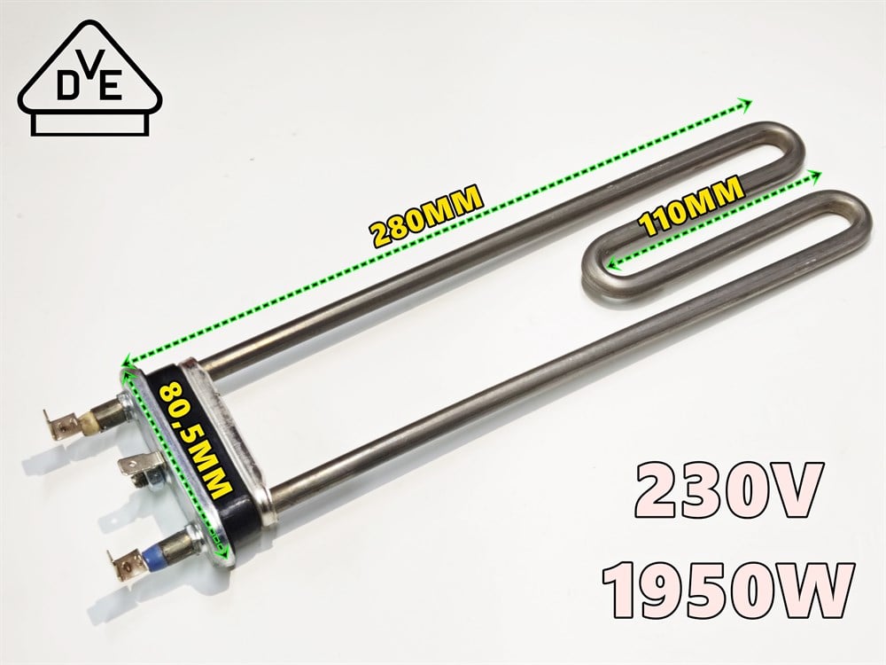 FER 1950W 28cm Çamaşır Makinesi Isıtıcı Rezistansı