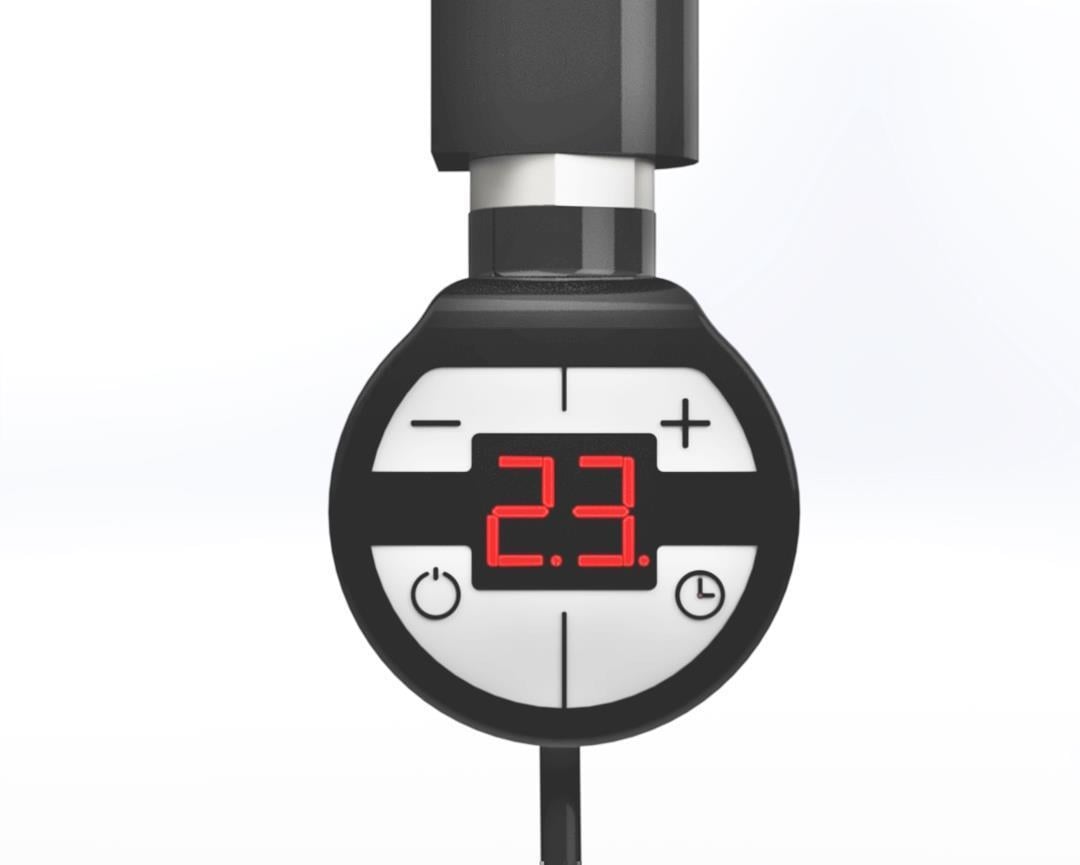 Havlupan Isıtıcı Rezistans 150 W / 230 V / L:330 MM, Siyah, Yuvarlak Dijital, HP015 Model