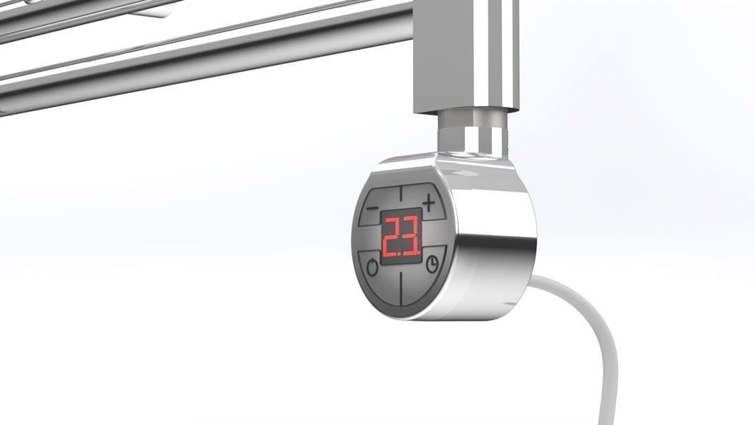 Havlupan Isıtıcı Rezistans 150 W / 230 V / L:330 MM, Krom, Yuvarlak Dijital, HP015 Model