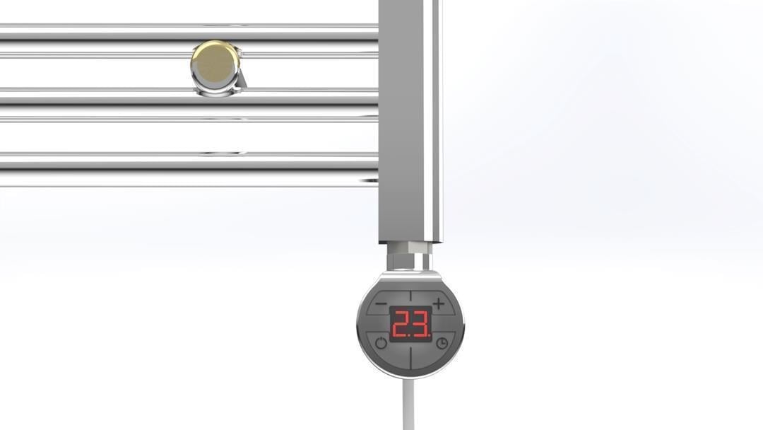 Havlupan Isıtıcı Rezistans 150 W / 230 V / L:330 MM, Krom, Yuvarlak Dijital, HP015 Model