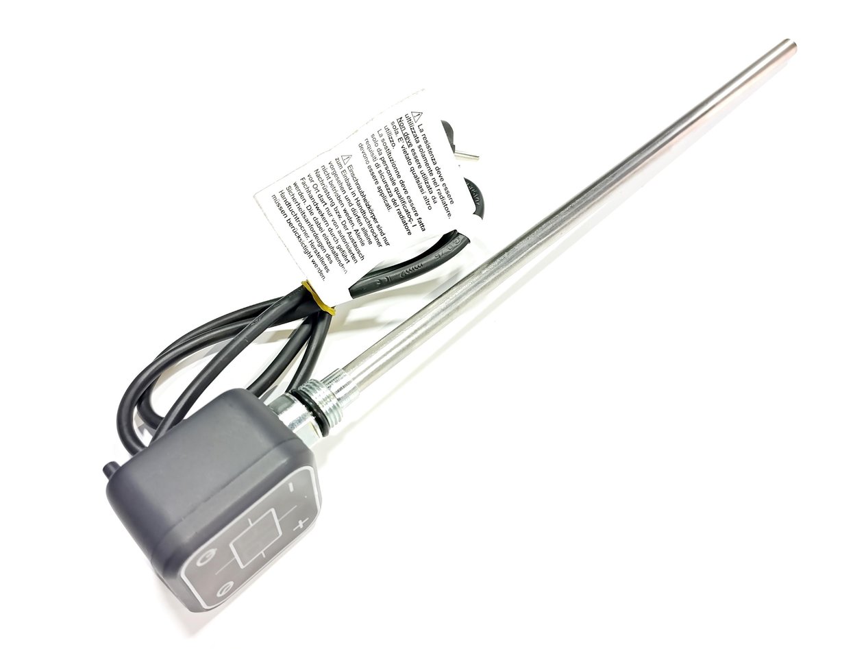 Havlupan Isıtıcı Rezistans 150 W / 230 V / L:330 MM, Antresit, Kare Dijital, HP013 Model - Towel Radiator Heater Resistance 150 W / 230 V / L:330 MM, Anthracite, Square Digital, HP013 Model