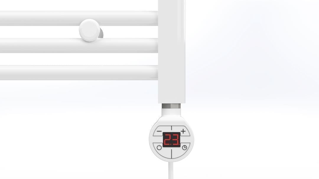 Havlupan Isıtıcı Rezistans 150 W / 230 V / L:330 MM, Beyaz, Yuvarlak Dijital, HP015 Model