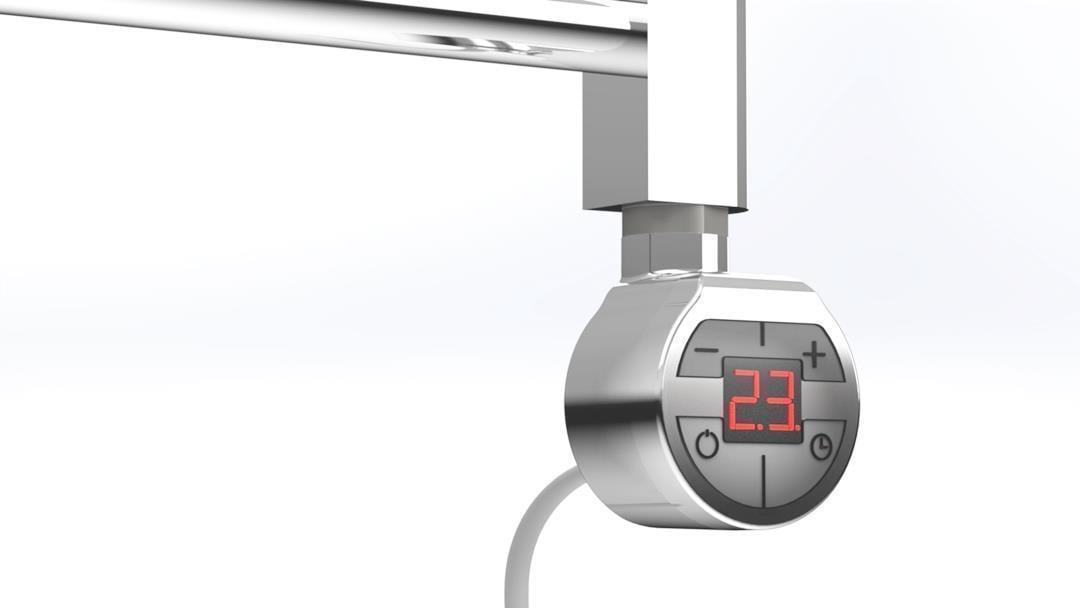 Havlupan Isıtıcı Rezistans 150 W / 230 V / L:330 MM, Krom, Yuvarlak Dijital, HP015 Model