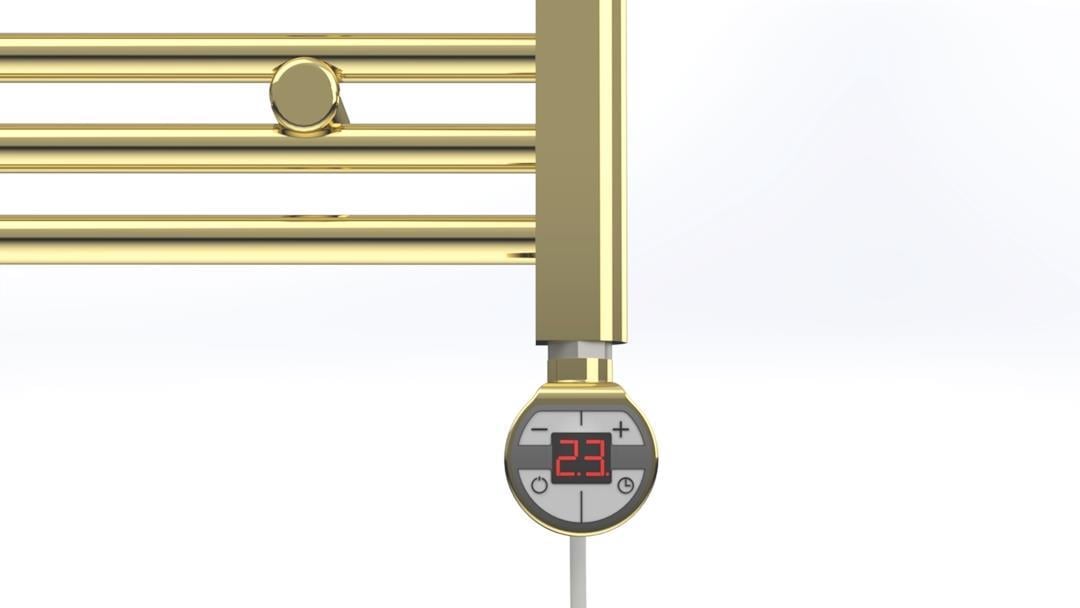 Havlupan Isıtıcı Rezistans 150 W / 230 V / L:330 MM, Altın, Yuvarlak Dijital, HP015 Model