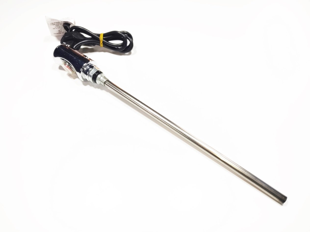 Havlupan Isıtıcı Rezistans 150W / 230V / L: 330mm, Krom, On/Off Anahtar, HP03 Model - Towel Radiator Heater Resistors 150W / 230V / L: 330mm, Chrome, On/Off Switch, HP03