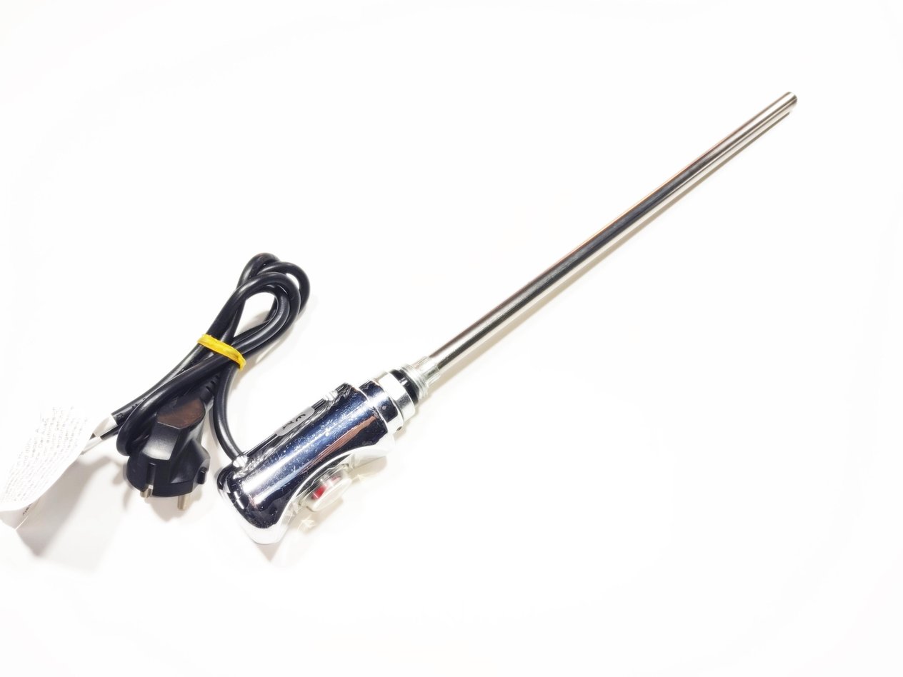 Havlupan Isıtıcı Rezistans 150W / 230V / L: 330mm, Krom, On/Off Anahtar, HP03 Model - Towel Radiator Heater Resistors 150W / 230V / L: 330mm, Chrome, On/Off Switch, HP03