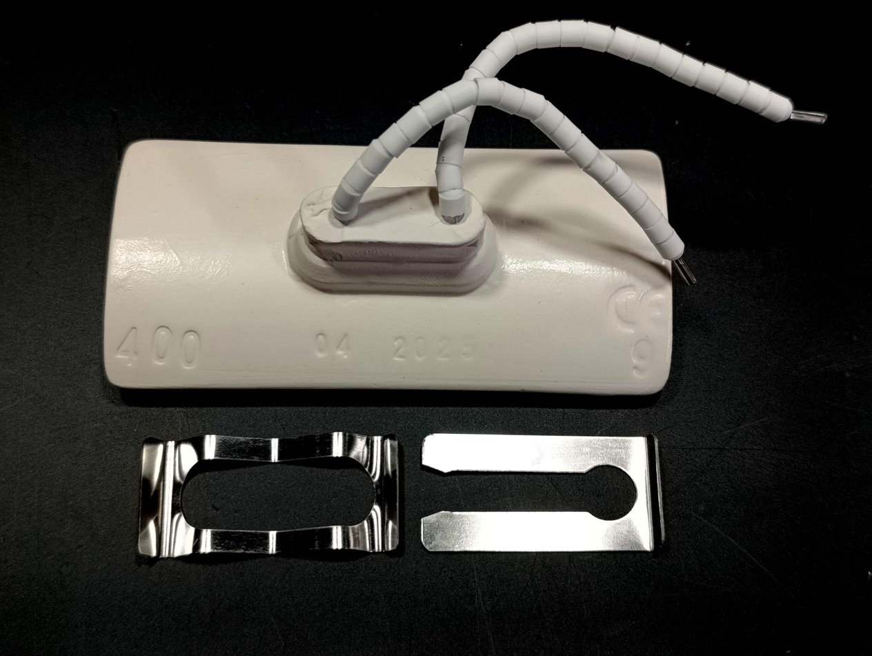 İnfrared Seramik Isıtıcı Rezistans KONKAV 122X60mm 400W 230V Beyaz Renk HSC Model