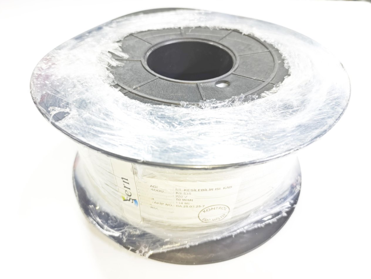 Kesilebilir Kablo Isıtıcı Rezistans 50W/Mt.230V Isısan TM3.207