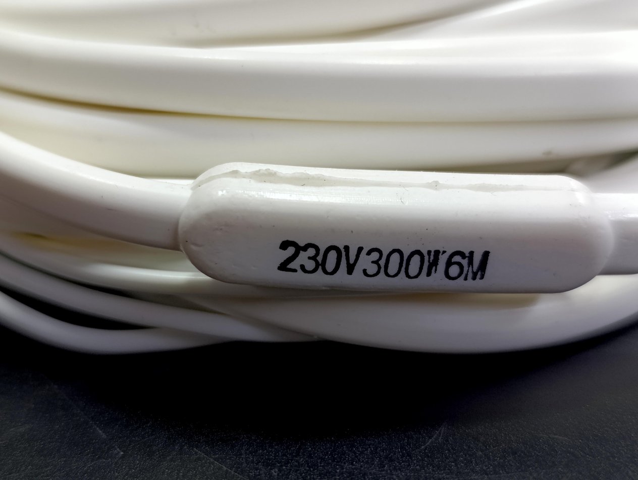 Kuluçka Drenaj Isıtıcı Rezistansı 6mt Sıcak 1mt Soğuk 300W 230V Artiko