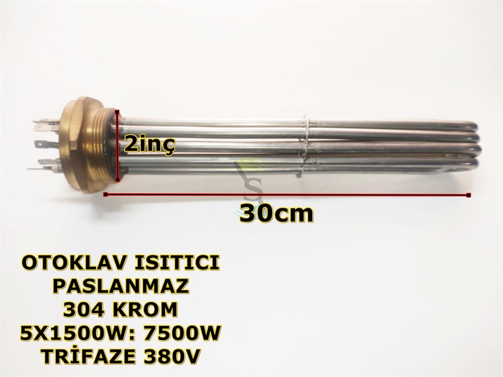 Otoklav ısıtıcı rezistans 7,5KW 2