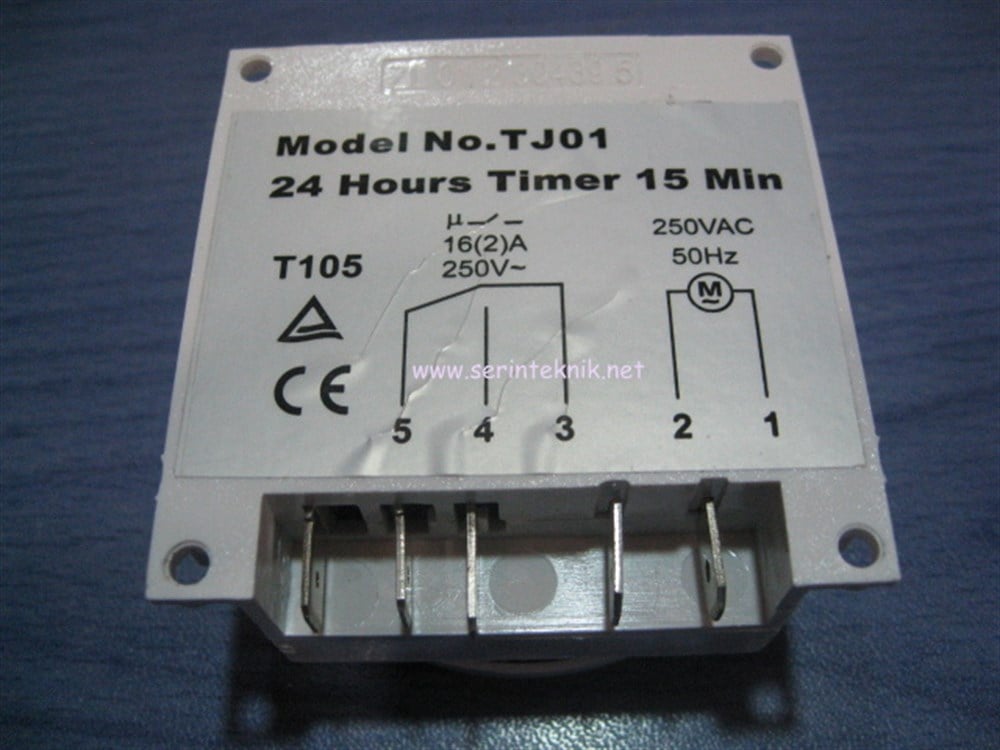 Tj01 Timer 24 Saat-15 dk Taymır Kulukça Makinesine