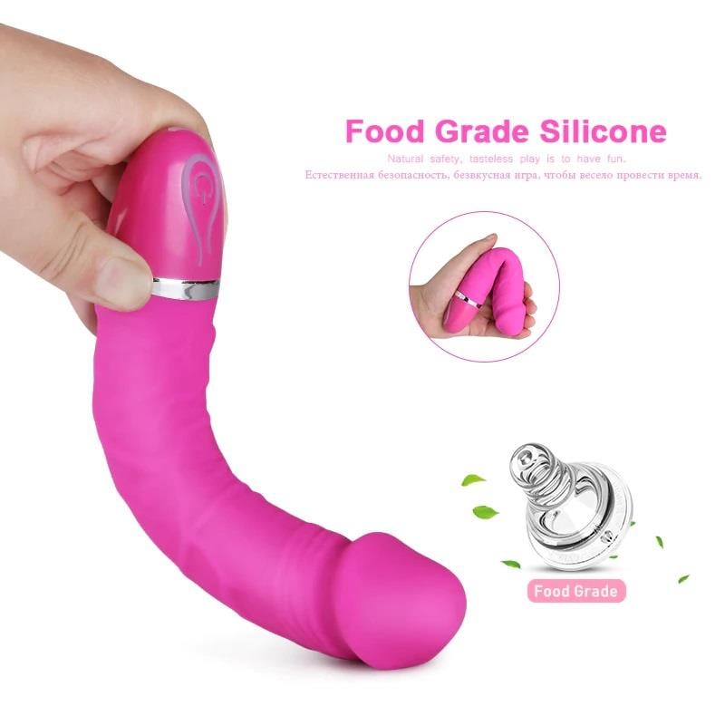 Esnek Soft Silikon Dokuda Usb Şarjlı 7 Farklı Güçlü Titreşim Fonksiyonu Orgazm Teknolojik Vibratör