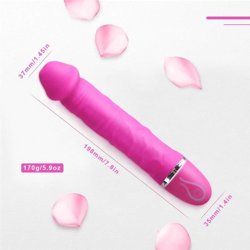 Esnek Soft Silikon Dokuda Usb Şarjlı 7 Farklı Güçlü Titreşim Fonksiyonu Orgazm Teknolojik Vibratör