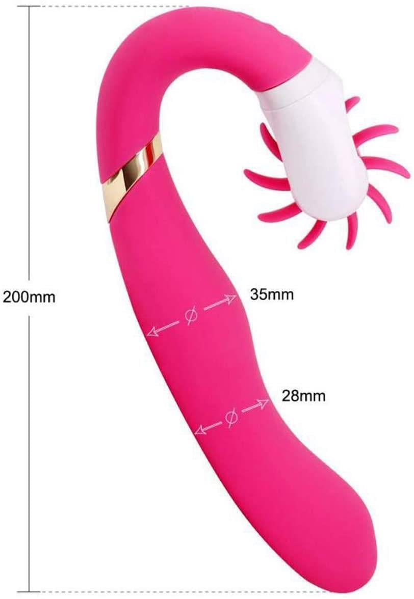 Isıtmalı Şarjlı 12 Mod Titreşim 12 Farklı Hareket Klitorise Dil Hissi Esnek Silikon Dokuda Vibratör