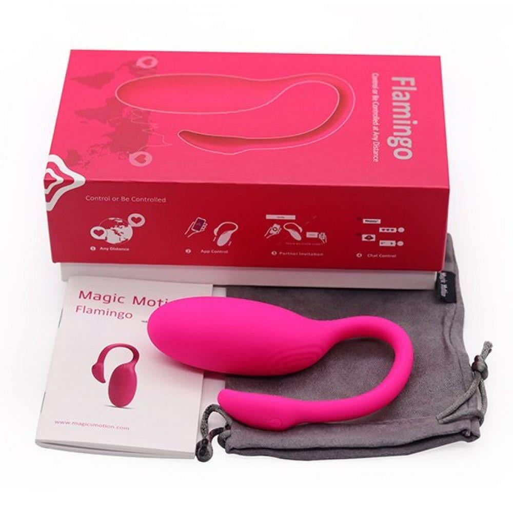 Magic Motion Flamingo Telefon Kontrollü Güçlü Titreşimli Özel Doku Silikon Orgazm Lüks Vibratör