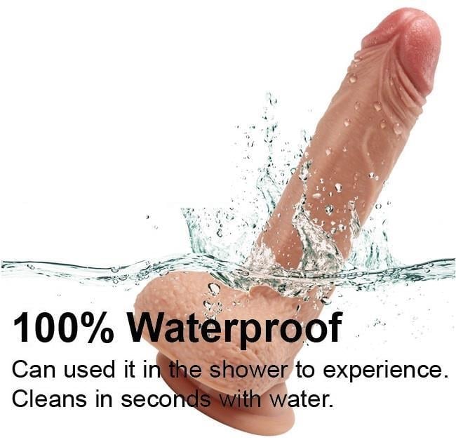 Soft Et Dokusunda Özel Çift Katmanlı 18 Cm Gerçekçi Yumuşak Penis Güçlü Vantuzlu Realistik Dildo