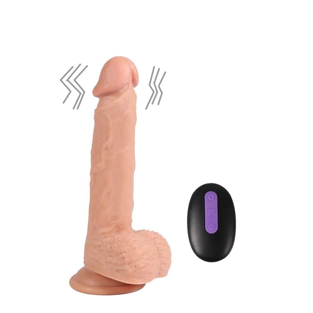 Ultra Soft Dokuda Usb Şarjlı 21.5 Cm 10 Farklı Titreşim Uzaktan Kumandalı Tam Realistik Vibratör