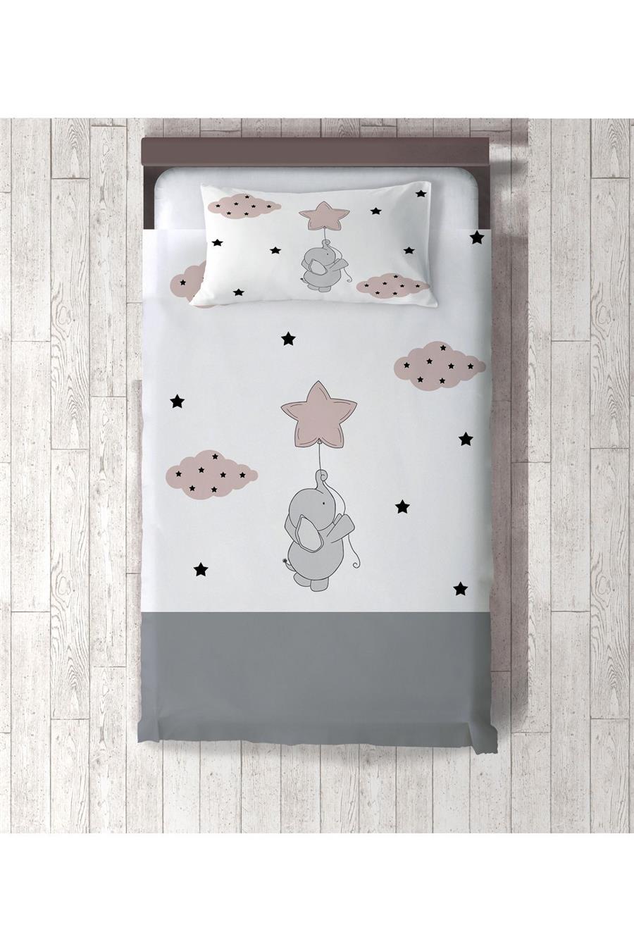 Gray Elephant Children's and Baby's Room Bedspread Tlay-133