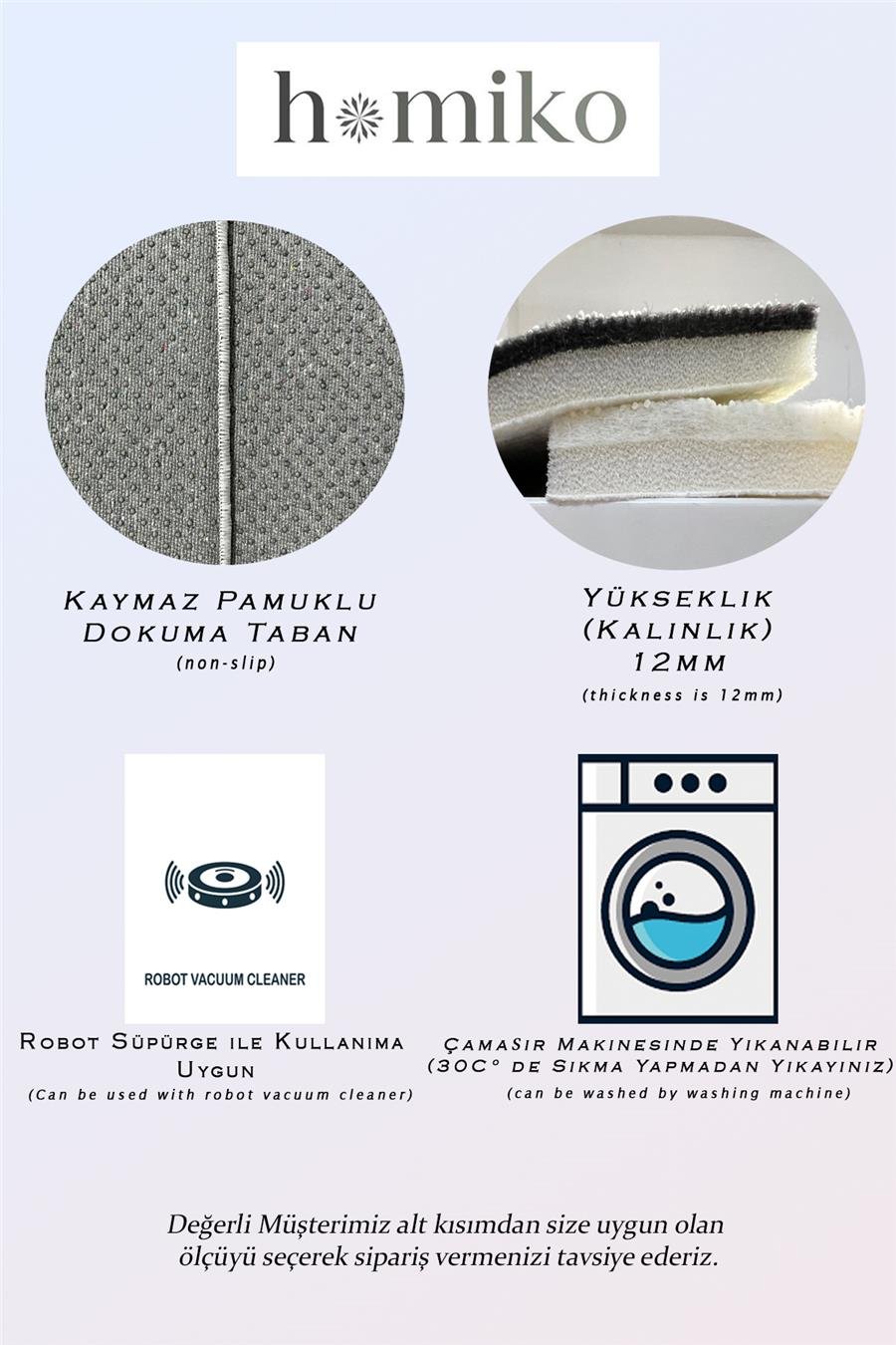 Kız Erkek İkiz Odası Desenli Çocuk Ve Bebek Odası Dekoratif Halı Tlh-116