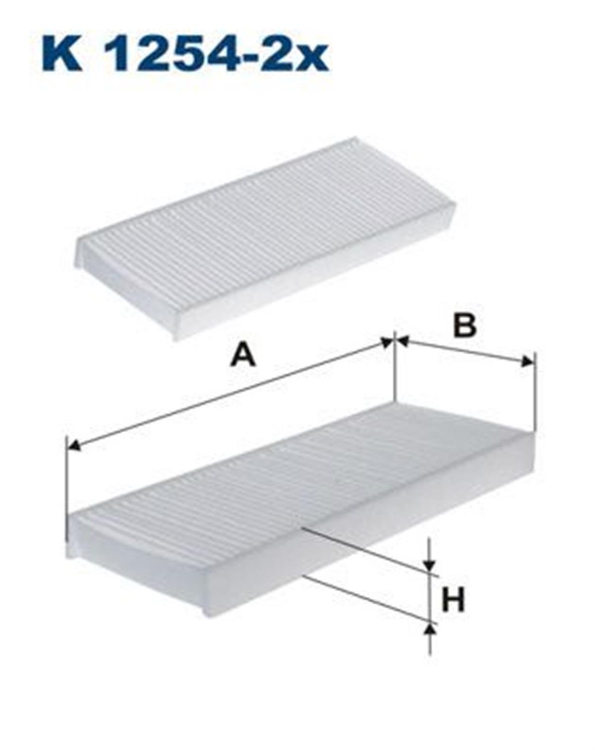 FILT K 1254-2x POLEN FILTRESI SET