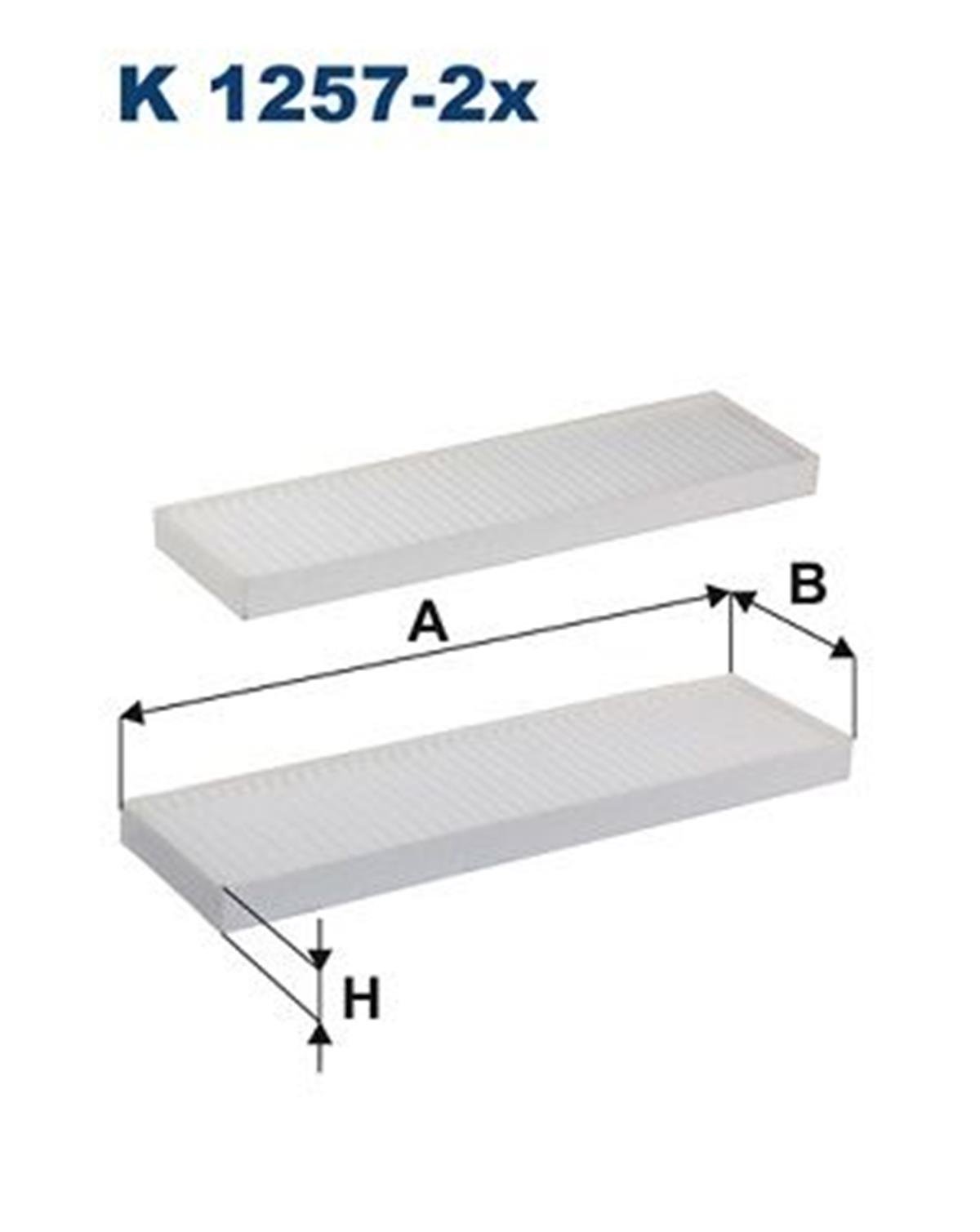 FILT K 1257-2x POLEN FILTRESI KLIMA FILTRESI : ÇIFTLI