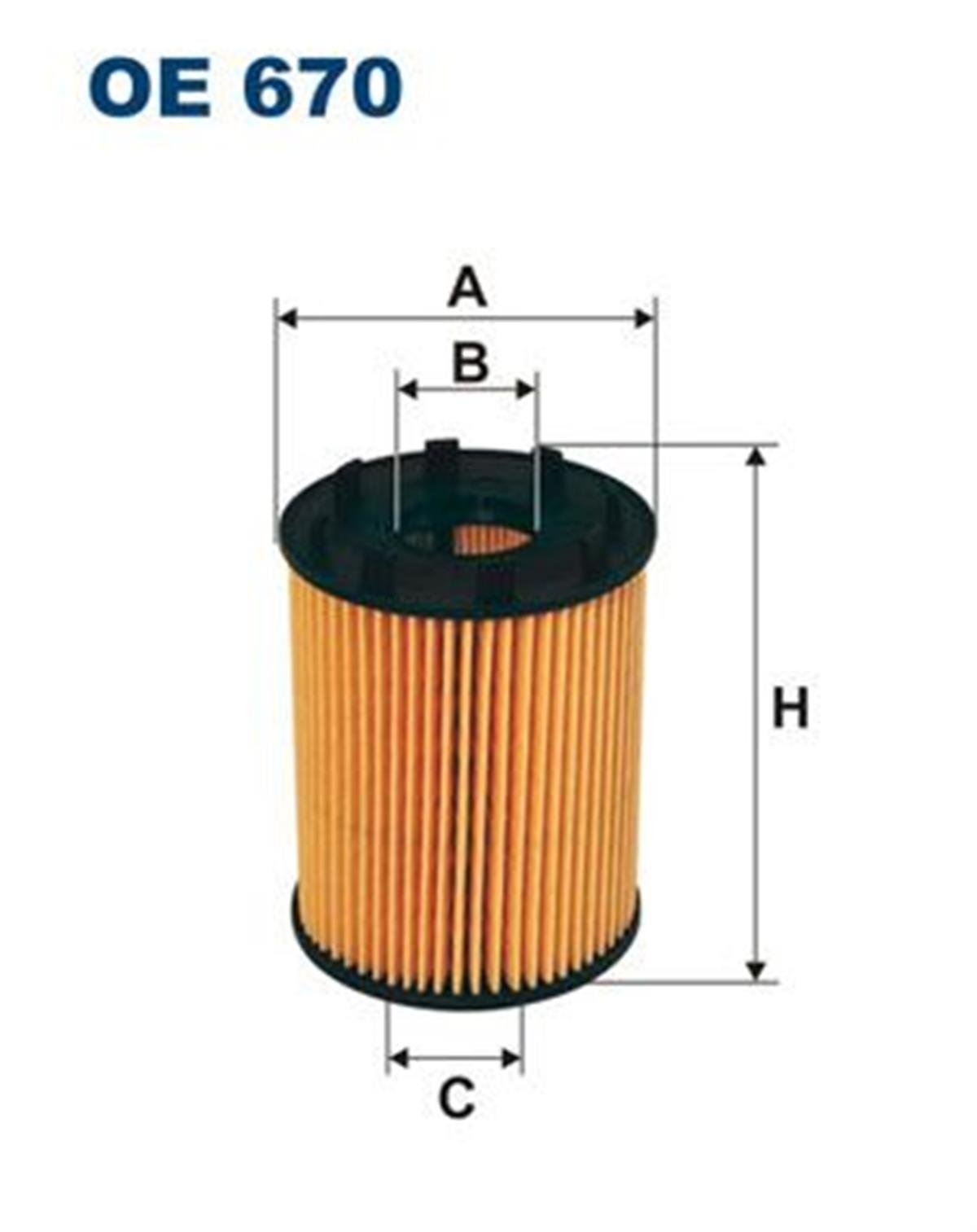 FILT OE 670 YAG FILTRESI TIRNAKLI TIP
