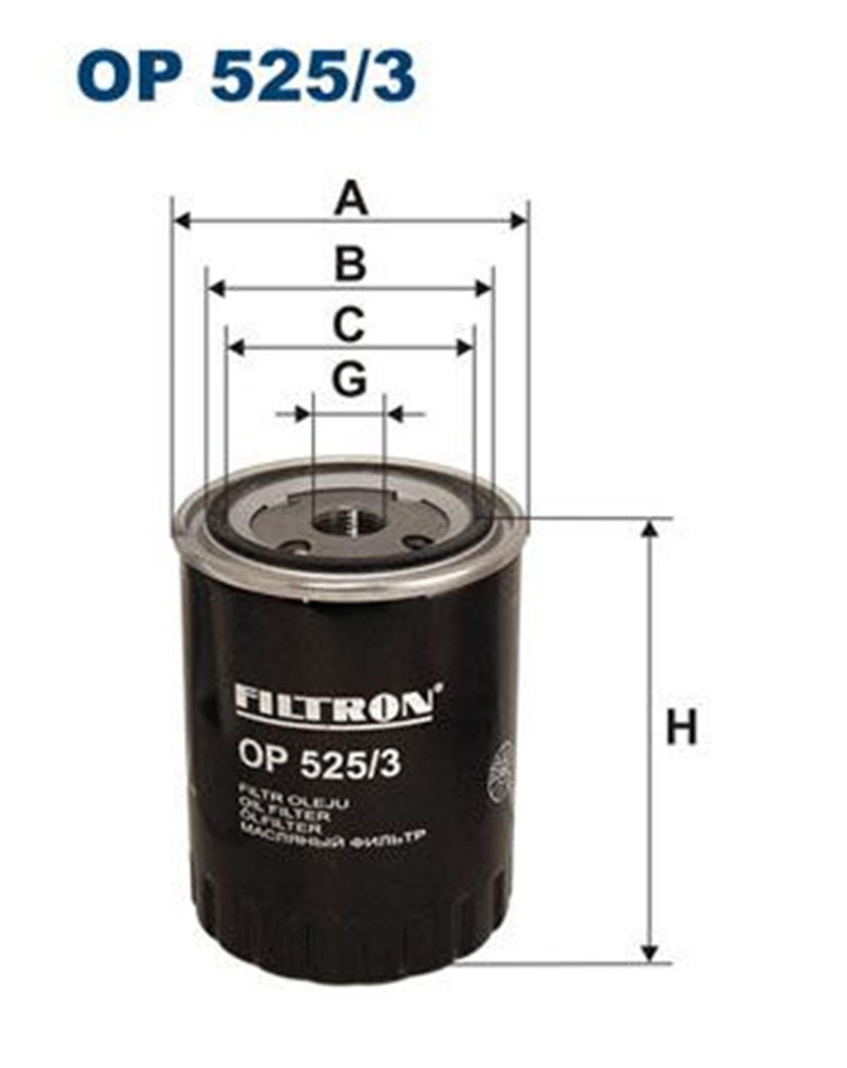 FILT OP 525/3 YAG FILTRESI H17W05 / OC51