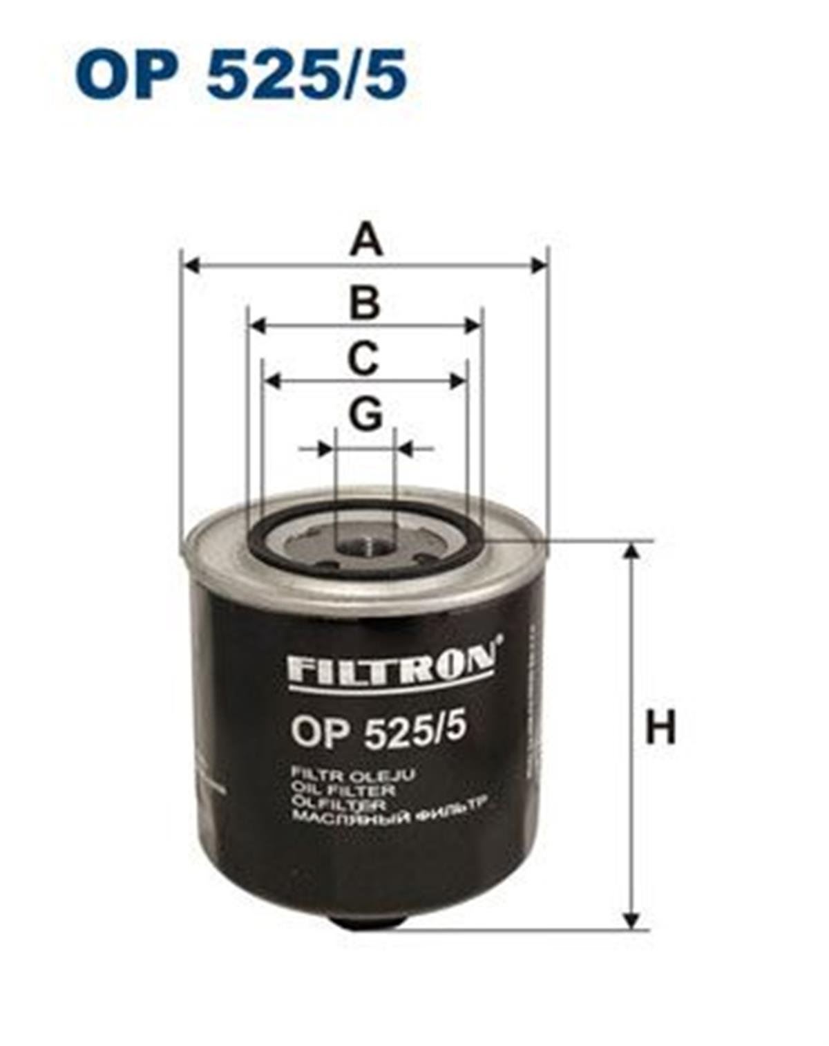 FILT OP 525/5 YAG FILTRESI OC214
