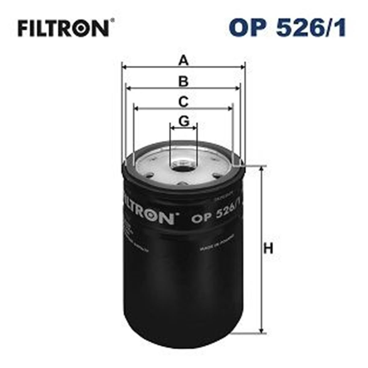 FILT OP 526/1 YAG FILTRESI H14/2W / OC47