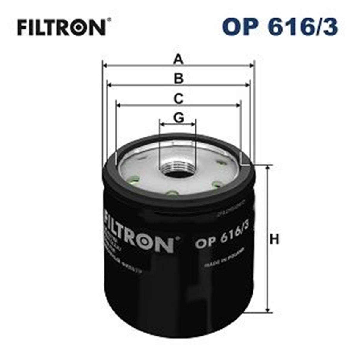 FILT OP 616/3 YAG FILTRESI H317W01 / LS969