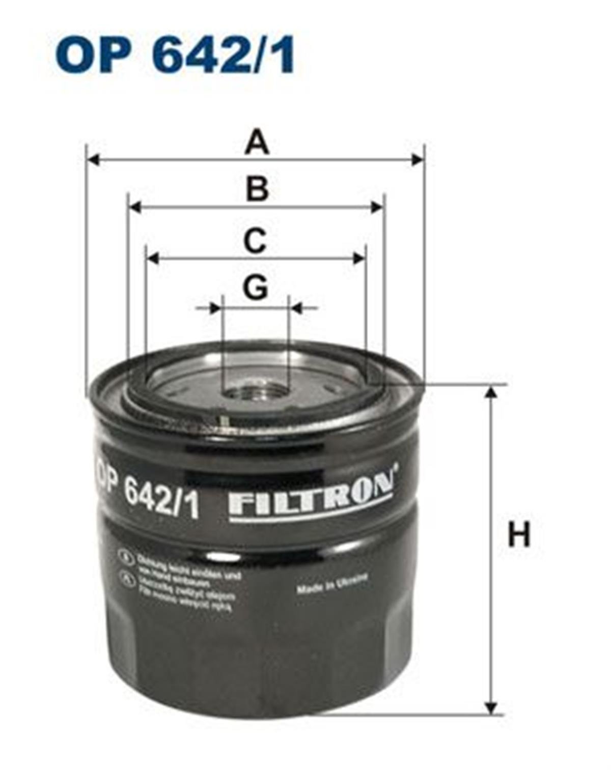 FILT OP 642/1 YAG FILTRESI 
