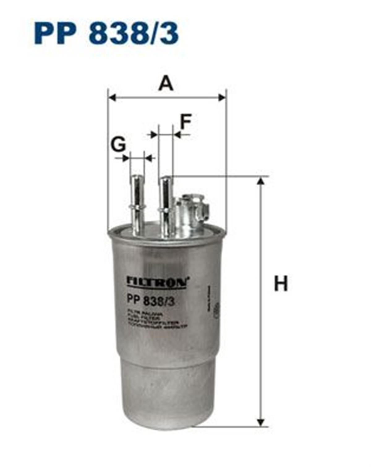 FILT PP 838/3 YAKIT FILTRESI 3S71 9B072 AF/1374652