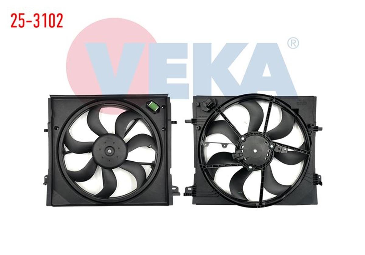 Veka 25-3102 FAN MOTORU RENAULT KADJAR 1.5 DCI 2015- / NISSAN QASHQAI 1.5 DCI 2013-