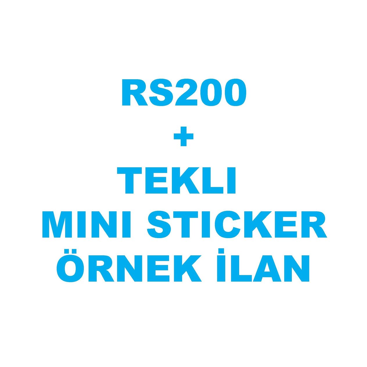 BAJAJ PULSAR RS200 TEKLI MINI STICKER