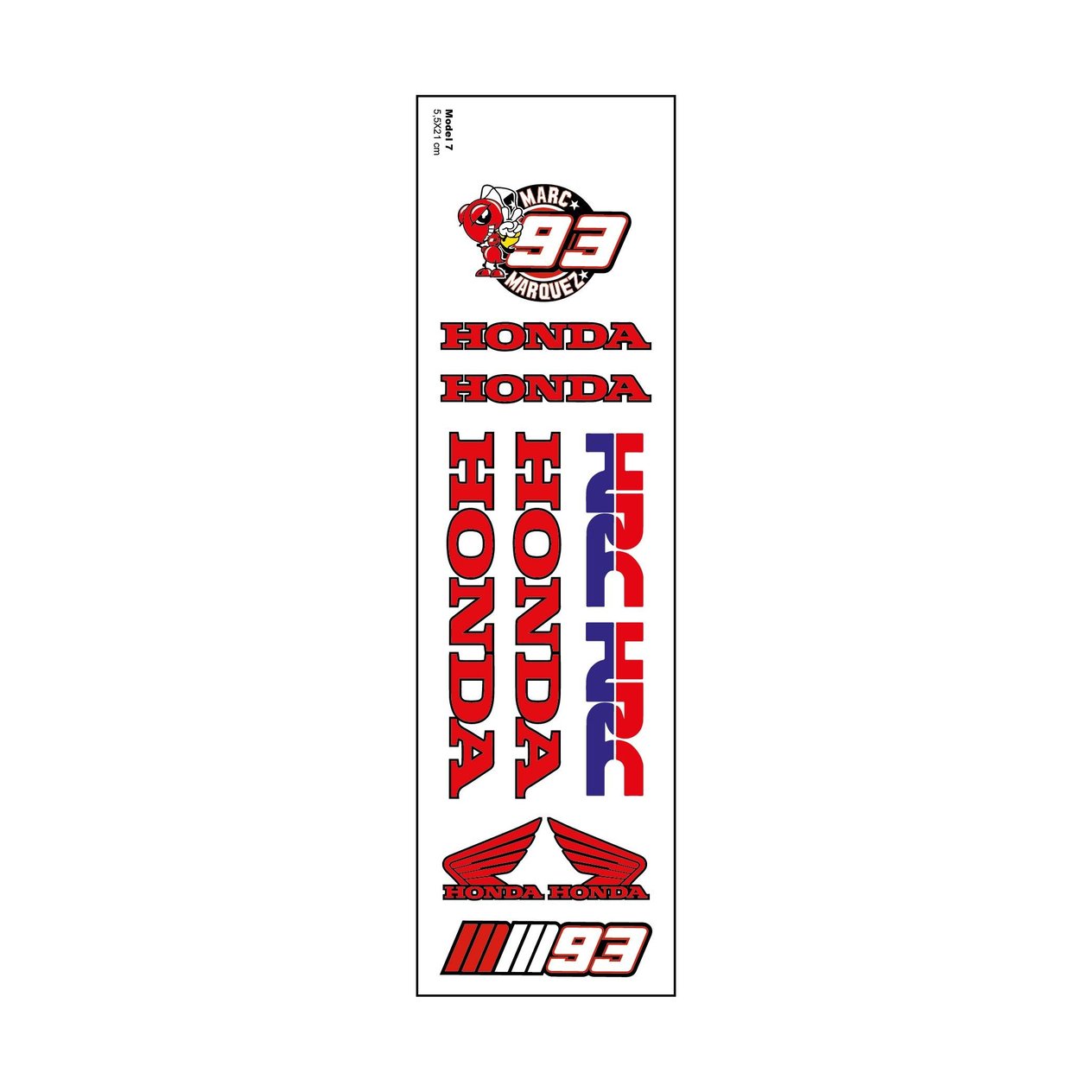 LOGO SET MINI STICKER 5,5X21 CM MODEL 7