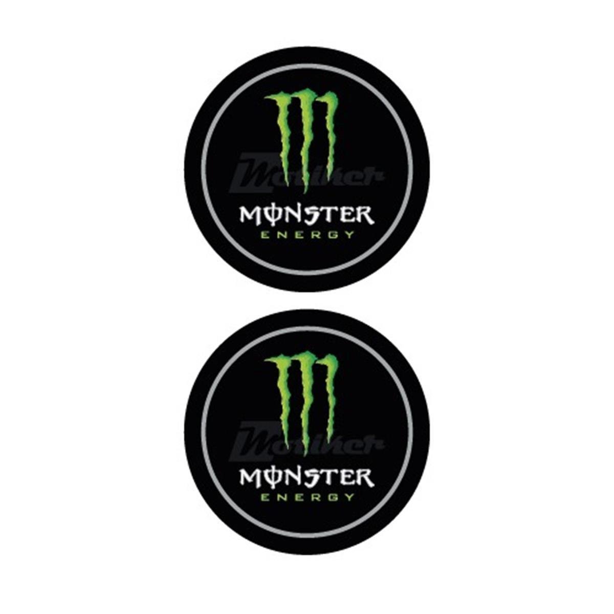 Monster İkili Damla Logo Sticker 