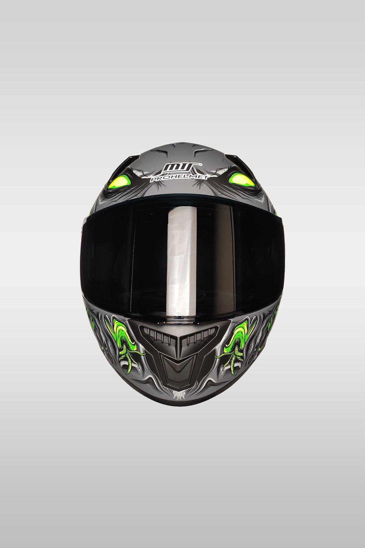 M-801 Motosiklet Kaskı Zombies White