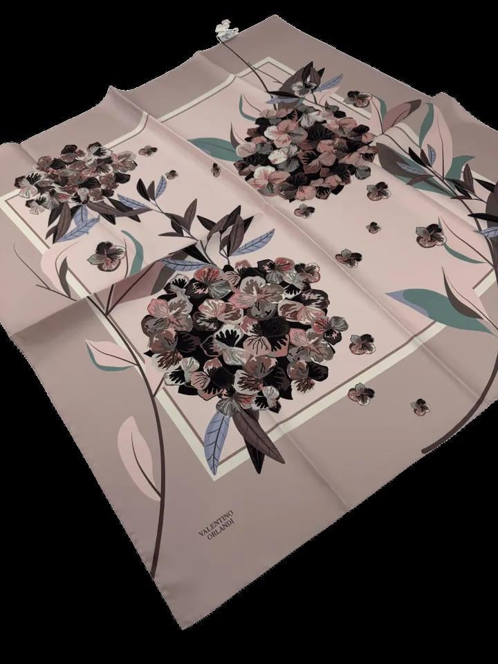 Valentino Orlandi Twill İpek Eşarp 124D