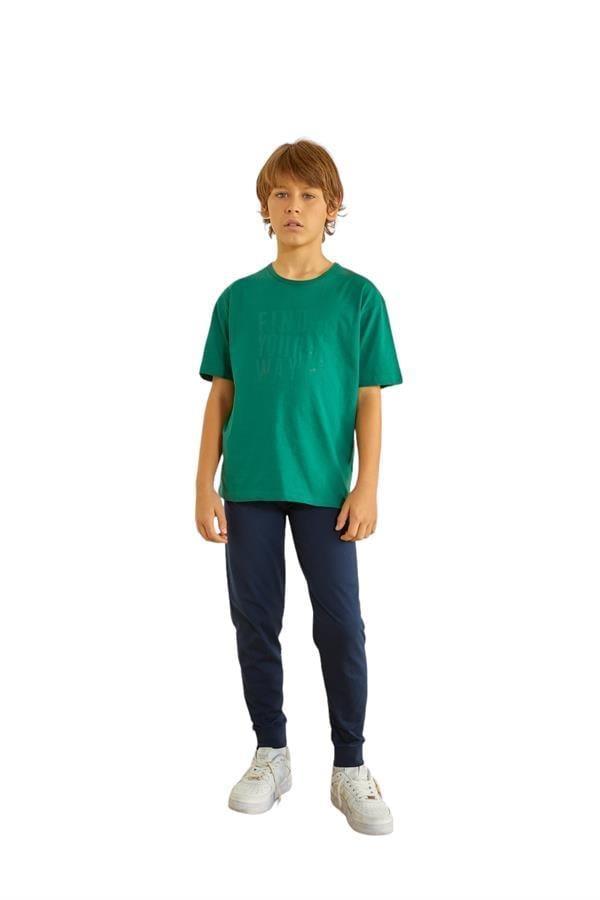 WeWeus Yeşil Erkek Çocuk Pijama Takımı 810